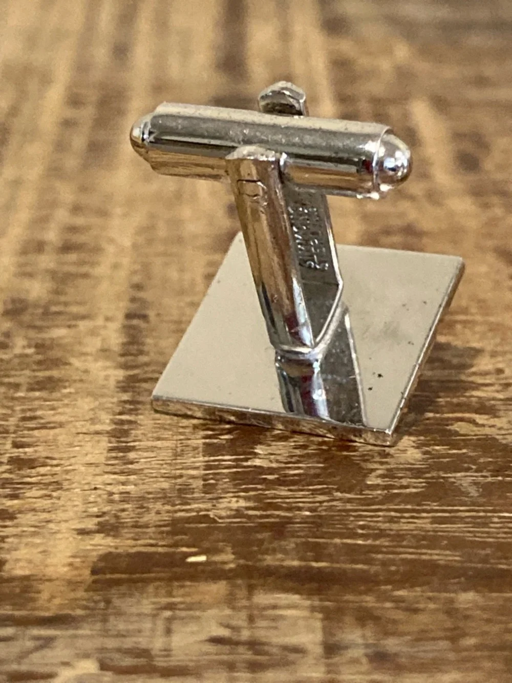 Simmons Sterling Silver Cufflinks Tigers Eye Vintage Square Western Style - Picture 11 of 16